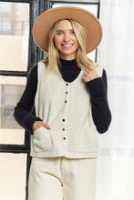 Load image into Gallery viewer, Kiley Knit Vest w/ Pom Pom Buttons