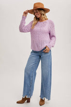 Load image into Gallery viewer, Raglan Open Knit Pullover~ in Tan and Mocha too