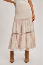 Load image into Gallery viewer, Gizelle Crochet Maxi Skirt