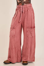 Load image into Gallery viewer, Dunes Mineral Wash Wide leg Cropped pants