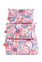 Load image into Gallery viewer, Pink Quilted Makeup/Toiletry Bag