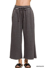 Load image into Gallery viewer, Acid Wash Fleece Palazzo Sweatpants With Pockets