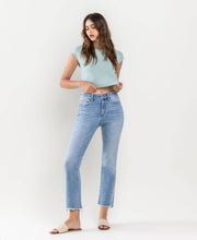 Load image into Gallery viewer, Vervet by Flying Monkey High Rise Raw Hem Flare