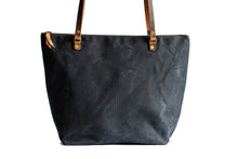 Load image into Gallery viewer, Handmade Waxed Canvas Tote | Small | The Minimalist~ in Forest & Navy