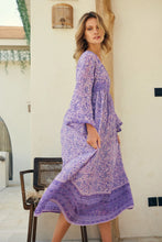Load image into Gallery viewer, Lavender Printed Maxi Dress Lavender
