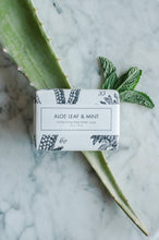 Load image into Gallery viewer, Aloe Leaf & Mint Shea Butter Soap - Bath Bar
