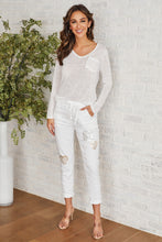 Load image into Gallery viewer, Italian Burnout Long Sleeve Pocket Tee~ in several colors