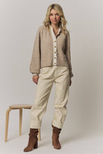Load image into Gallery viewer, Farrah Contrast Scalloped Trim Cardigan