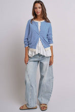 Load image into Gallery viewer, Breton Striped Knit Button Front Cardigan