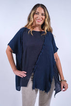 Load image into Gallery viewer, Finola Mixed Media Seam Notch Top