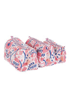 Load image into Gallery viewer, Pink Quilted Makeup/Toiletry Bag