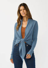 Load image into Gallery viewer, Waffle Tie Front Cardigan