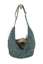 Load image into Gallery viewer, Black Rochelle Faux Suede Large Crescent Hobo~ several colors