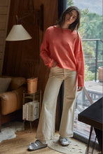 Load image into Gallery viewer, Knit Sweater Rolled Round Neck Pullover