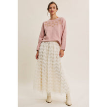 Load image into Gallery viewer, Blush Embroidery Sweater