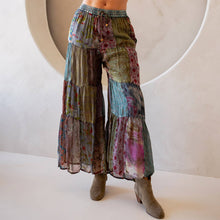Load image into Gallery viewer, Charlotte Grey Bohemian Long Flared Patchwork