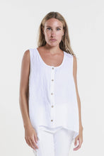 Load image into Gallery viewer, Augusta Linen Button Front Top~ more colors coming