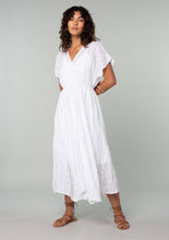 Load image into Gallery viewer, Hamptons Cotton Button Front Handkerchief Dress