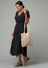Load image into Gallery viewer, Hamptons Cotton Button Front Handkerchief Dress