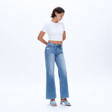 Load image into Gallery viewer, Olsen Mid Rise Distressed Jeans