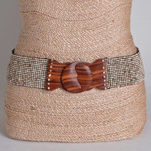 Load image into Gallery viewer, Honeycomb Hand Loomed Glass Beaded Belt~ in many colors