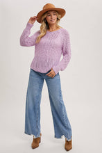 Load image into Gallery viewer, Raglan Open Knit Pullover~ in Tan and Mocha too