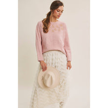 Load image into Gallery viewer, Blush Embroidery Sweater