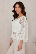 Load image into Gallery viewer, Harbor Crochet Top~ in Blue