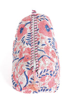 Load image into Gallery viewer, Pink Quilted Makeup/Toiletry Bag