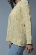 Load image into Gallery viewer, Avalin Cable Stitch V Neck Sweater~ in Navy & White & Coral