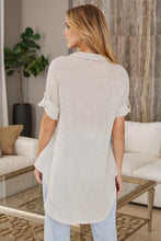 Load image into Gallery viewer, Jessica Linen Pocket Shirt- in several colors
