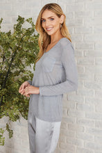 Load image into Gallery viewer, Italian Burnout Long Sleeve Pocket Tee~ in several colors