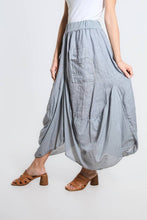 Load image into Gallery viewer, Brenna Cotton/Linen Bunched Pocket Skirt