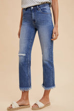 Load image into Gallery viewer, Vanilla Monkey Comfort Stretch Straight Leg Frayed Hem Jeans~ coming 8/1