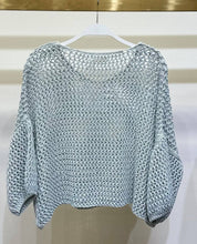 Load image into Gallery viewer, Harbor Crochet Top~ in Blue