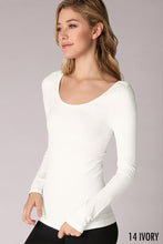Load image into Gallery viewer, Long Sleeve Scoop Neck Top
