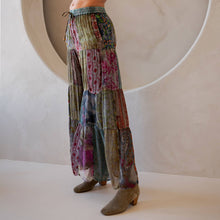 Load image into Gallery viewer, Charlotte Grey Bohemian Long Flared Patchwork
