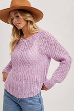 Load image into Gallery viewer, Raglan Open Knit Pullover~ in Tan and Mocha too