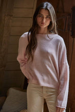 Load image into Gallery viewer, Knit Sweater Rolled Round Neck Pullover