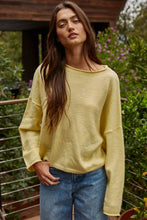 Load image into Gallery viewer, Knit Sweater Rolled Round Neck Pullover