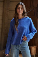 Load image into Gallery viewer, Knit Sweater Rolled Round Neck Pullover