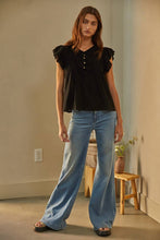 Load image into Gallery viewer, Logan Woven Cotton Linen Flutter Top~ in several colors