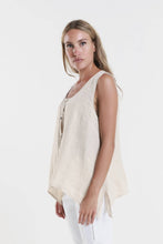 Load image into Gallery viewer, Augusta Linen Button Front Top~ more colors coming