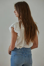 Load image into Gallery viewer, Logan Woven Cotton Linen Flutter Top~ in several colors