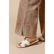 Load image into Gallery viewer, Wide Leg Flared Washed Corduroy Pants with Side Slits~ also in Mocha 10/20