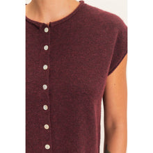 Load image into Gallery viewer, Rolled Edge Button Front Sweater Vest~ also in Blue