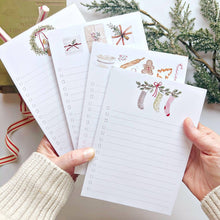 Load image into Gallery viewer, Christmas checklist notepad