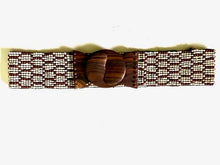 Load image into Gallery viewer, Honeycomb Hand Loomed Glass Beaded Belt~ in many colors