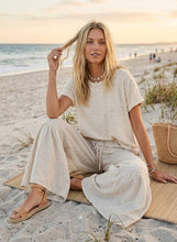 Load image into Gallery viewer, Linen Blend Tiered Wide Leg Palazzo Pants~ coming June 24th