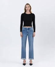 Load image into Gallery viewer, Lovervet by Vervet High Rise Cuffed Boyfriend Jeans~ arriving 7/31